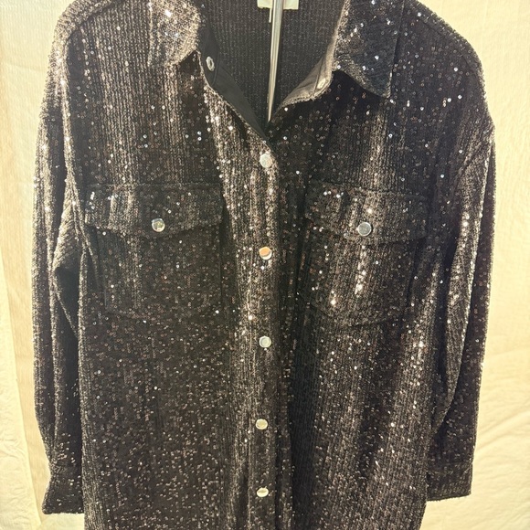 Riley & Rae Black Sequin Blazer - Picture 3 of 4